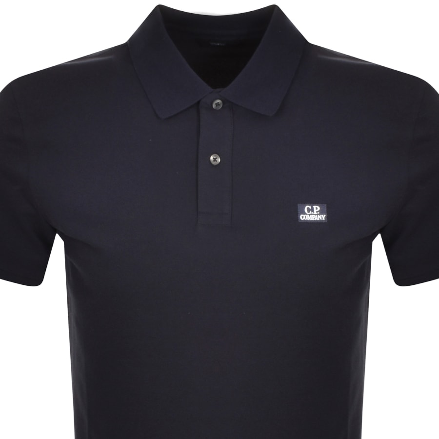 CP Company Stretch Piquet Polo T Shirt Navy